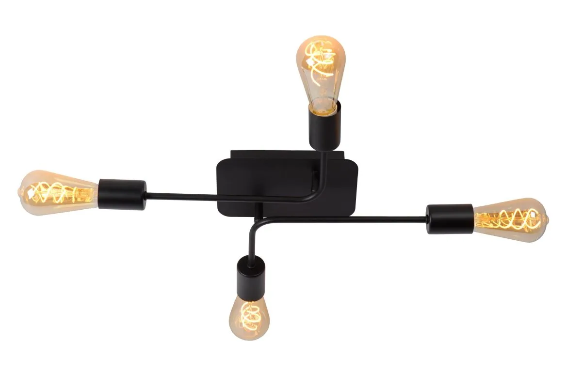 Lucide - Lester 50cm - Takplafond - Svart