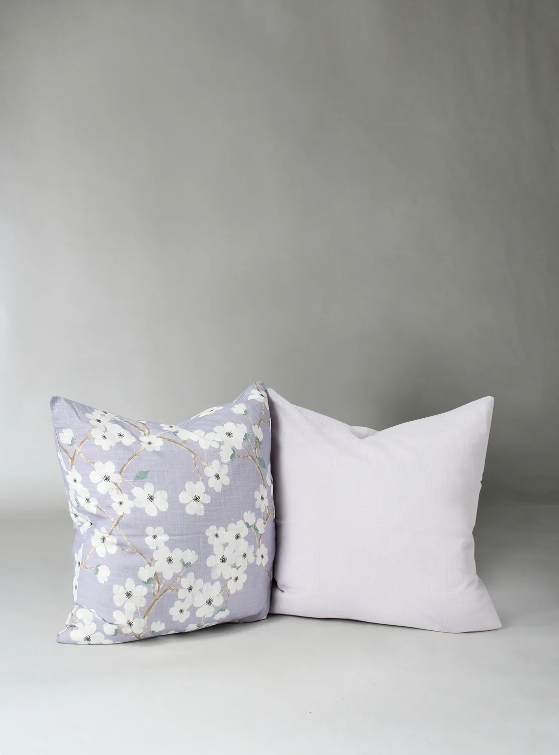 Putetrekk x 2 - Pia-Li (lilla) (Størrelse: 45 x 45 cm)