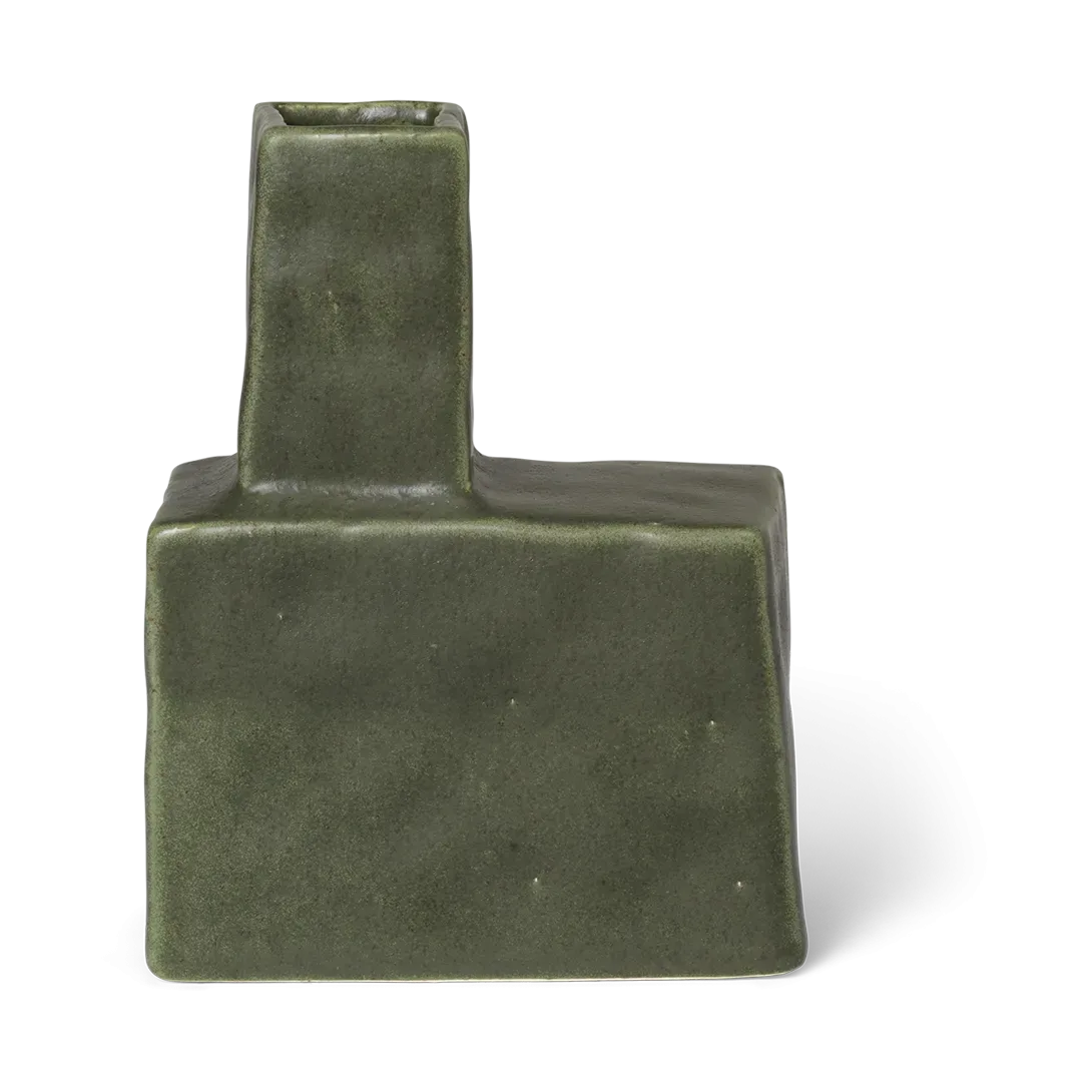 Ferm Living Koa Vase H20 Dark sage