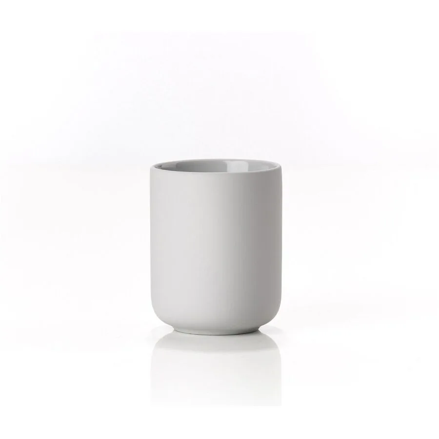 Zahnbecher Zone Denmark Soft Grey Steingut B 8.3 cm H 10.3 cm