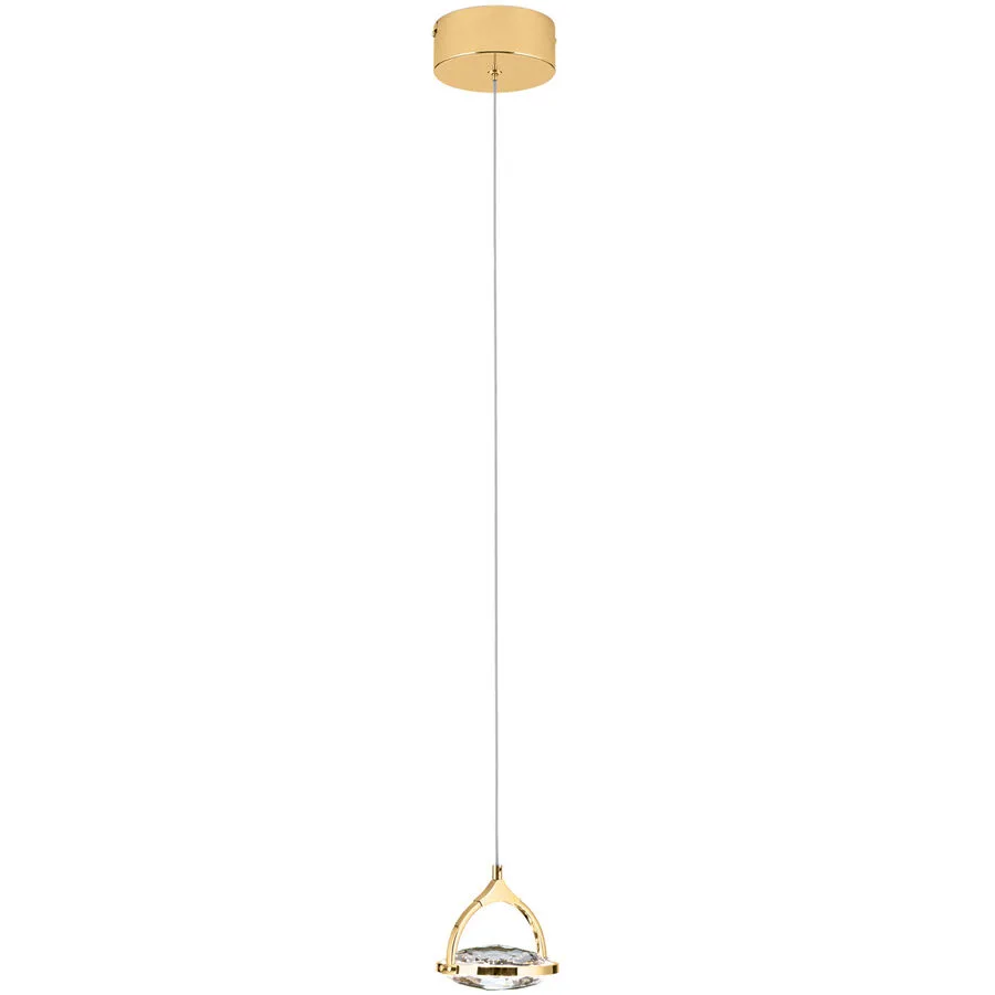 Pendellampe Moon Gold Stahl 12 cm - Lichtfarbe: Warmweiss