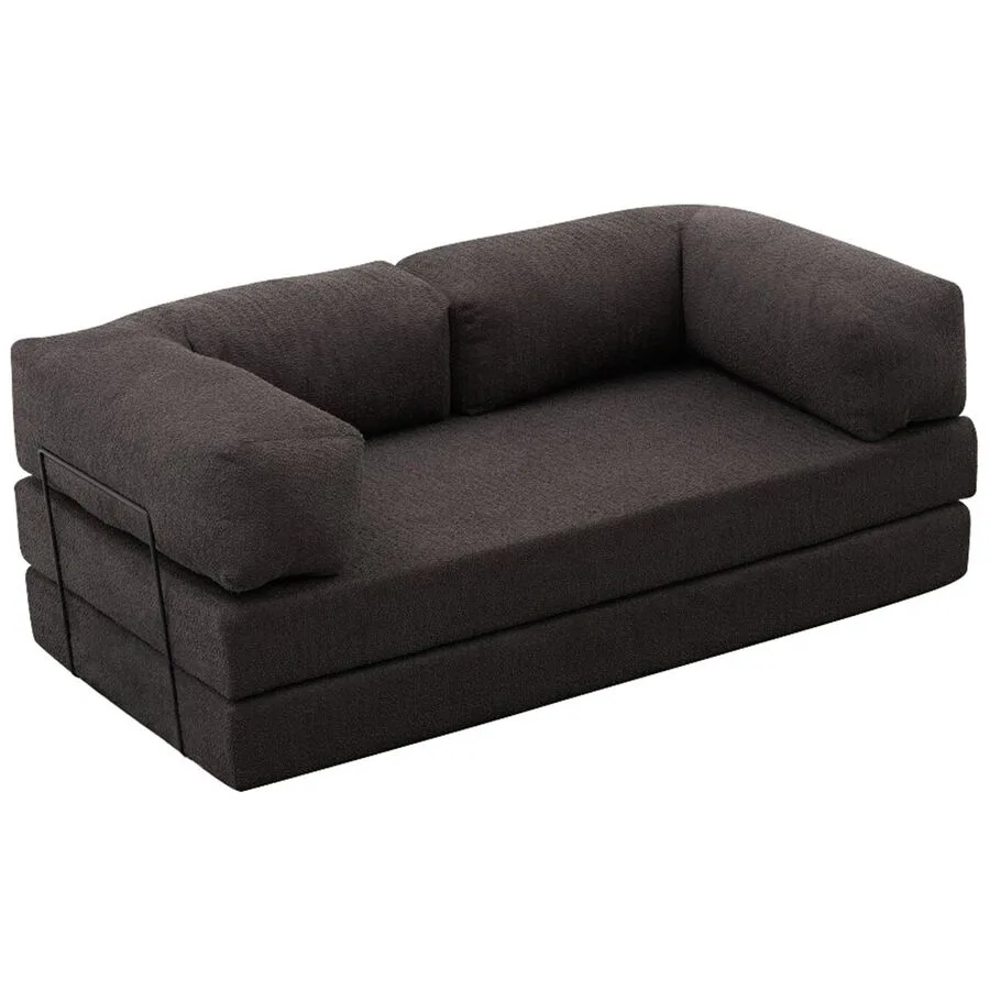 Bettsofa Foldbar anthrazit Polyester B 190 T 95 cm