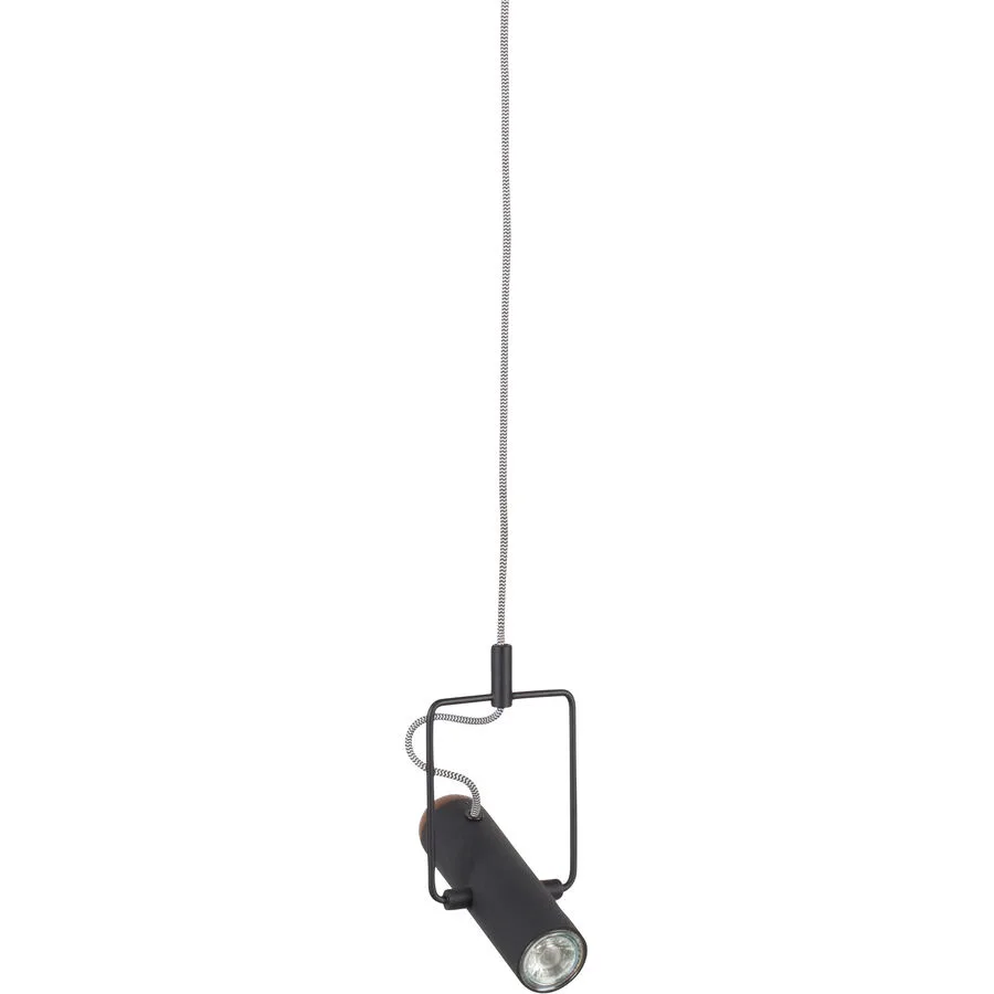 Zuiver Pendellampe MARLON Schwarz Kunststoff/Metall 12 cm 160 mm - Material: Eisen - LED - Lichtfarbe: Warmweiss