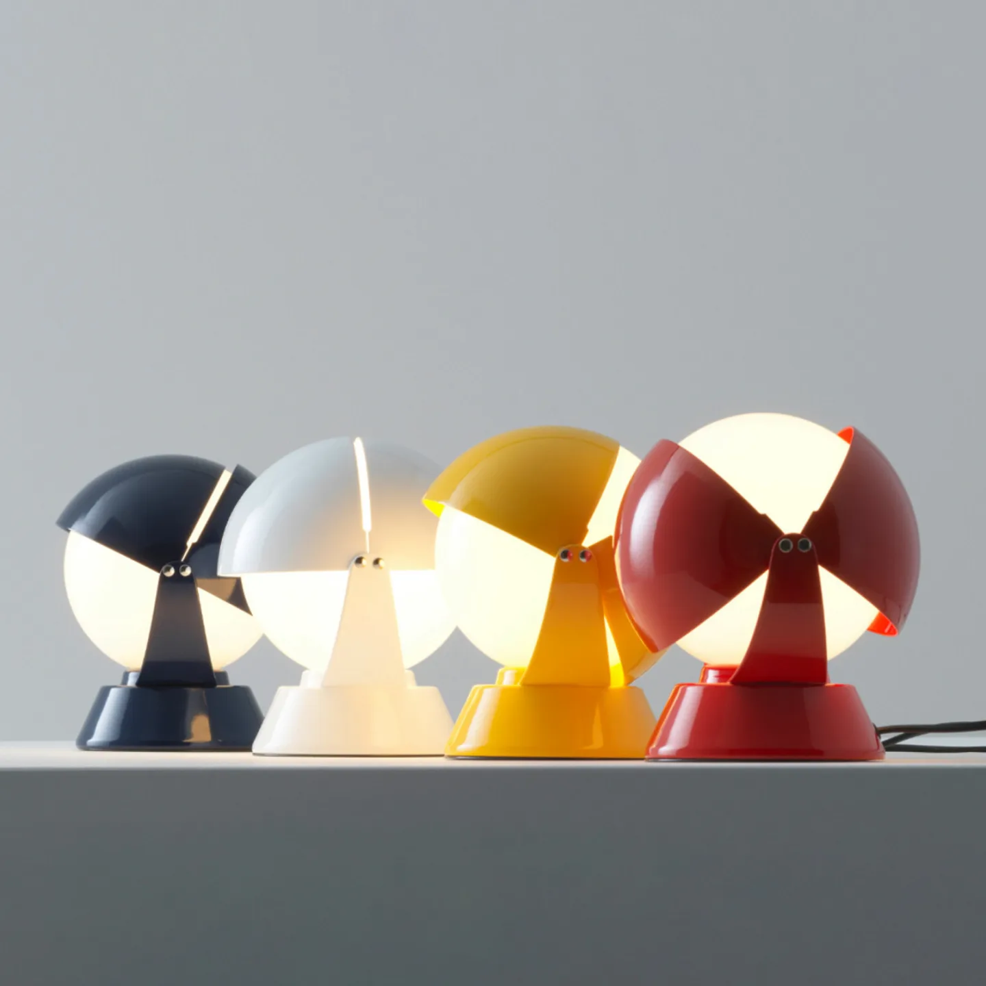 Buonanotte LED-Tischleuchte, rot, Metall - Stilnovo - Wohnzimmer - Design - Einflammig