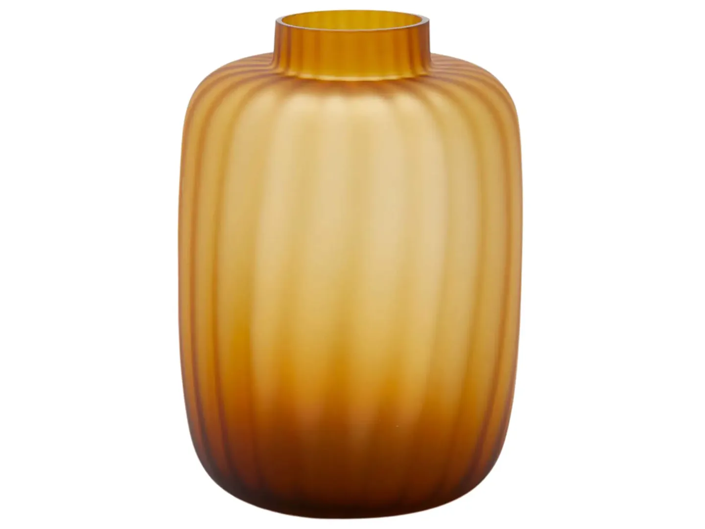 Edg Vase Bernstein Matt H: 35 cm Orange | Schubiger Möbel