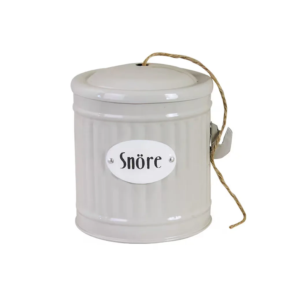 Retro plåtburk snöre Ø 10,3 - Beige