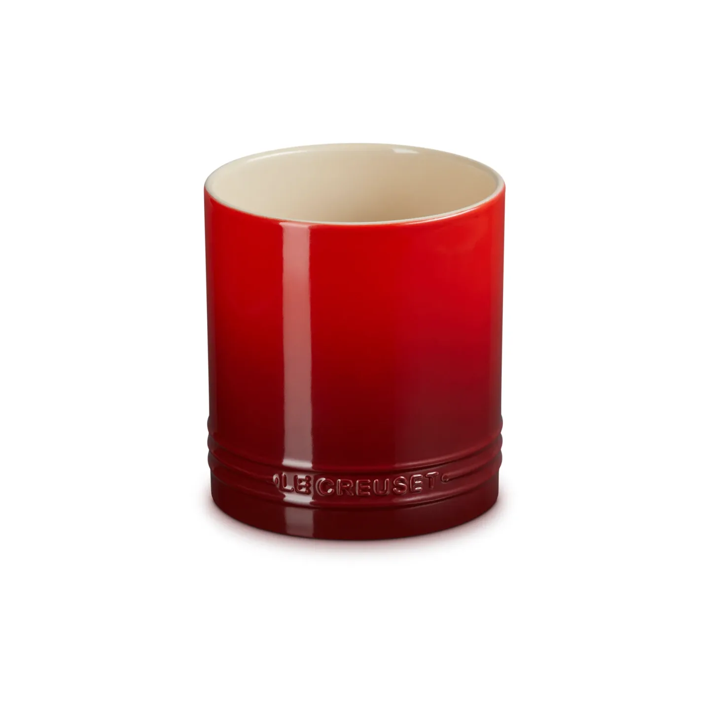 Le Creuset Signature Steingut Besteck- und Küchenutensilienkrug 1,1 L Cerise