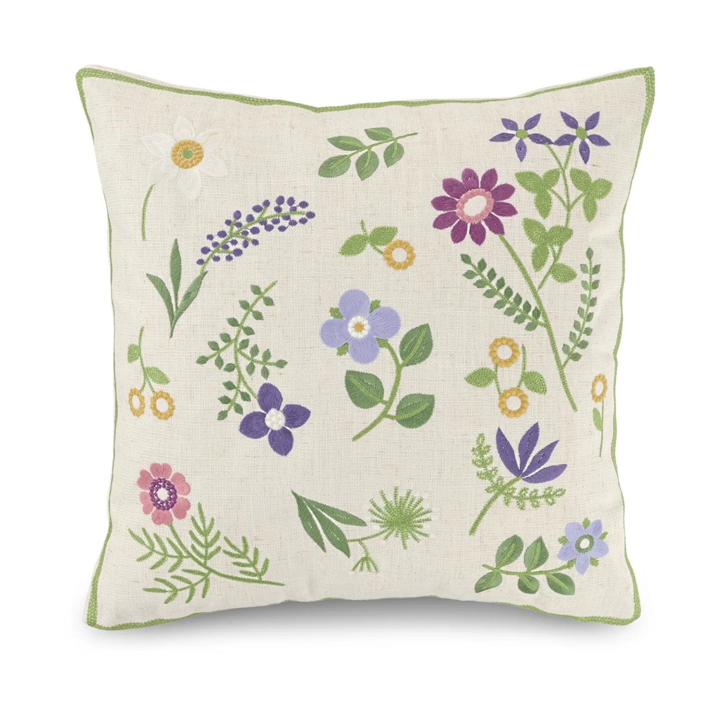 Putetrekk - Esbo Embroidered Cushion Cover (multi) (Størrelse: 45 x 45 cm)