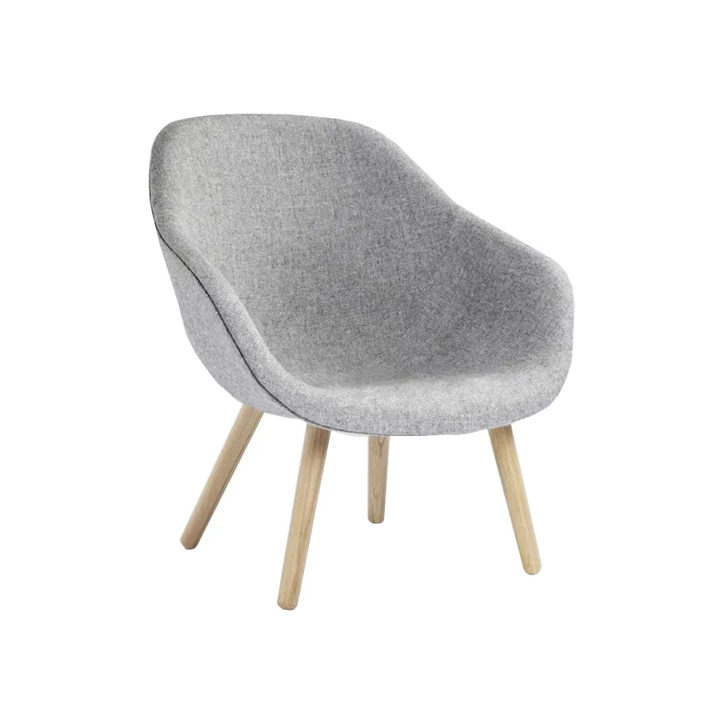 HAY About a Lounge 82 Sessel Hallingdal 130 grau–Eichenbeine geseift