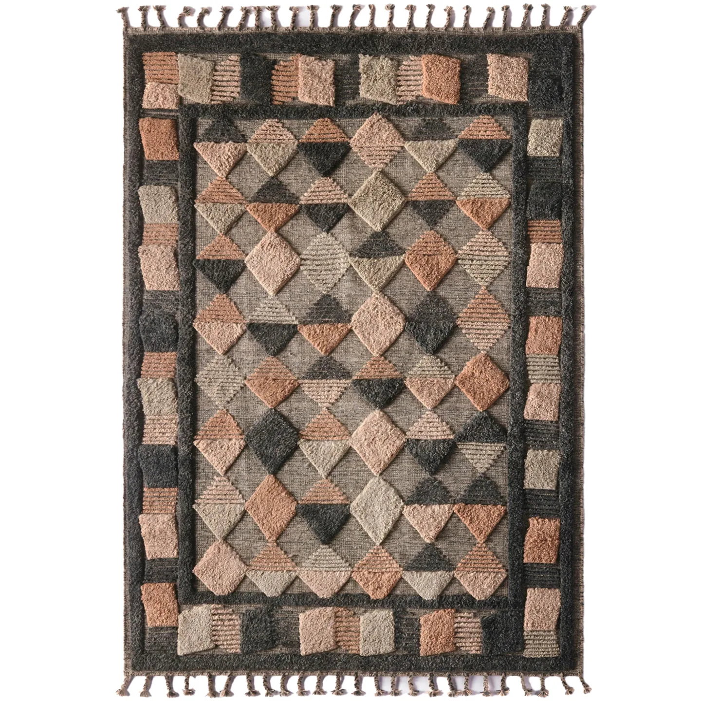 Dusty Deco - Lisboa Rug 250X350- Multi Grey - Ullmattor - Edin & Lina Kjellvertz
