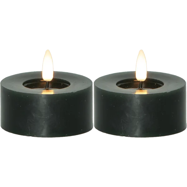 Star Trading - LED Värmeljus Flamme Flow - Batteriljus - Grön