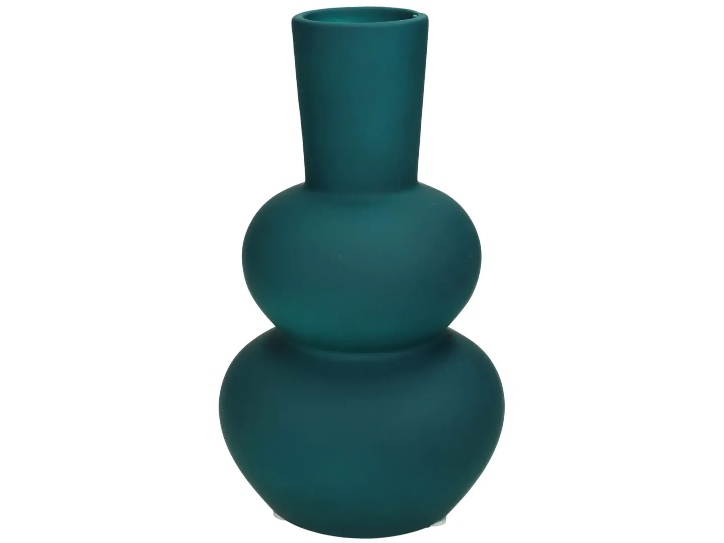 Kersten Vase Petrol Matt H: 20 cm | Schubiger Möbel