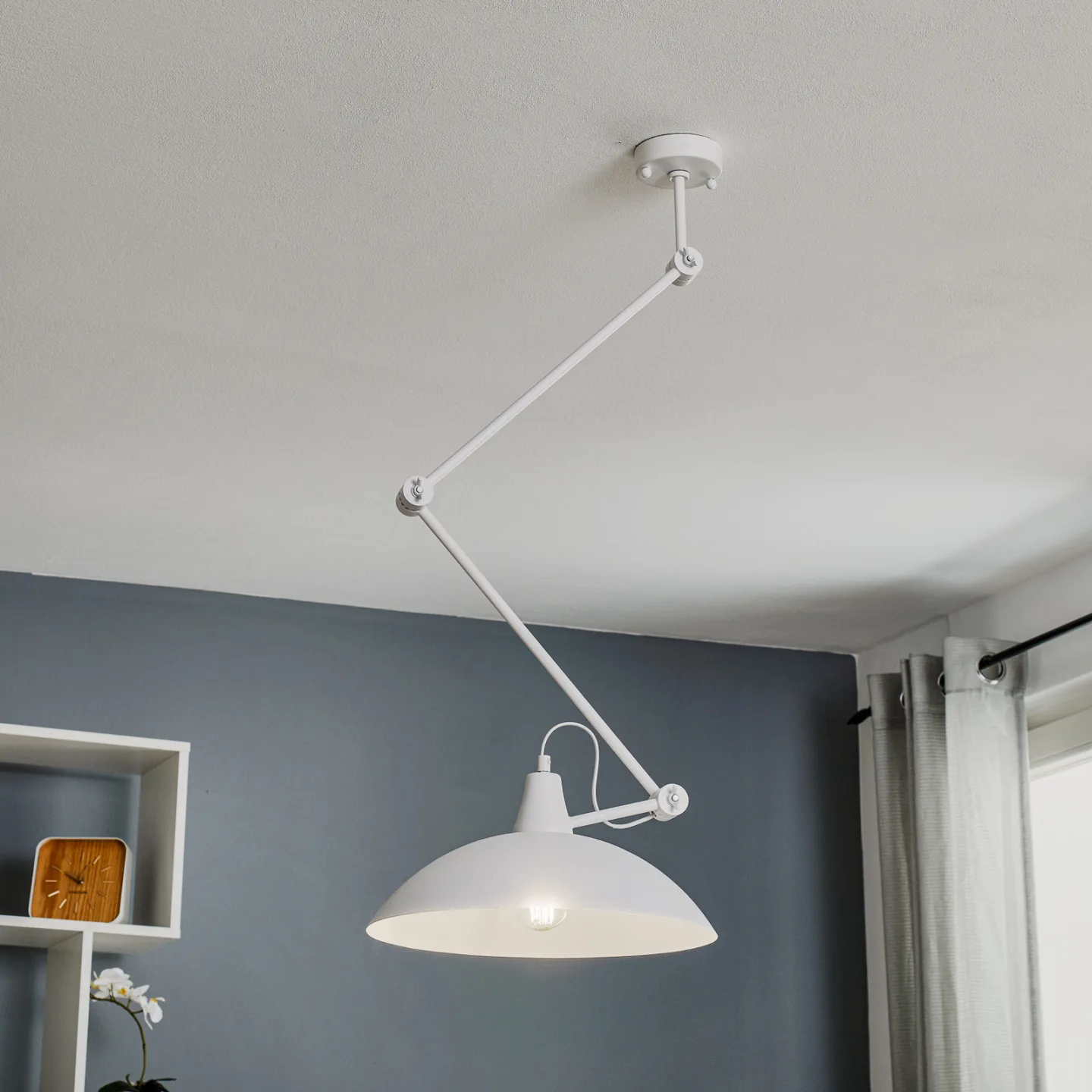 808 Taklampa, vit, 1 lampa, justerbar – ALDEX - Vardagsrum - Modern - Metall