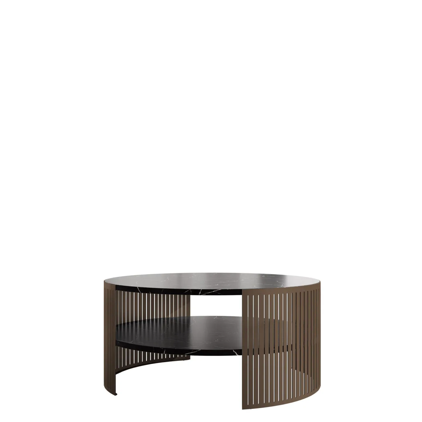 Friend Soffbord 75 cm Rund - Brun|svart