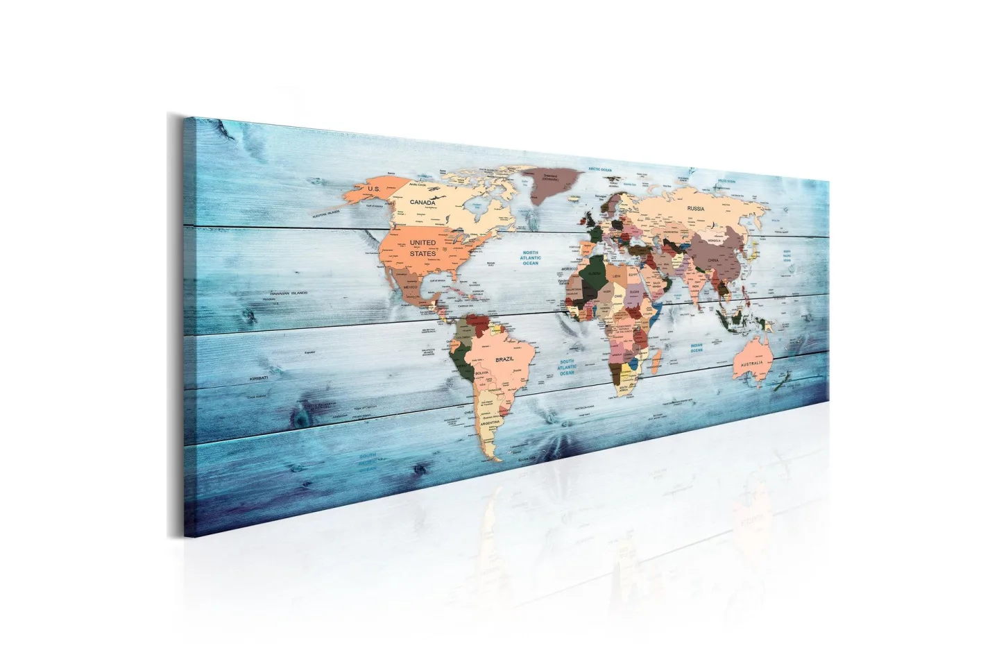 Tavla World Maps Sapphire Travels 135x45 cm -