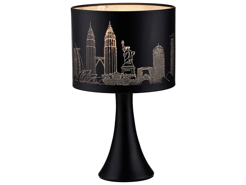 Tischlampe CITY 30cm 40W schwarz