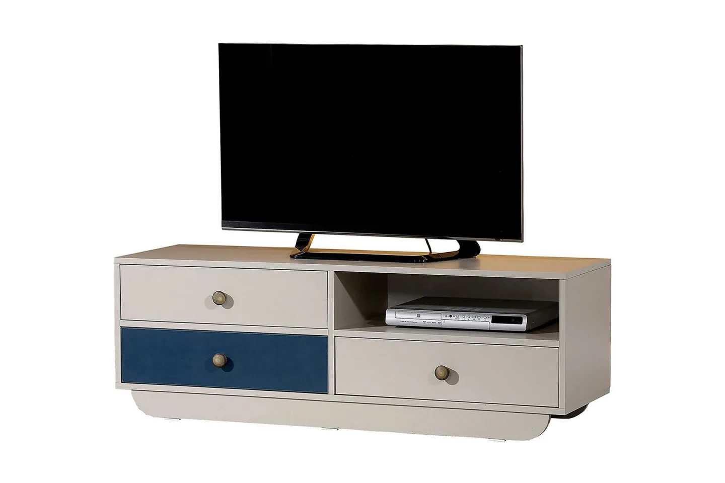 Cazablanca Tv-bänk 140 cm - Vit/Blå