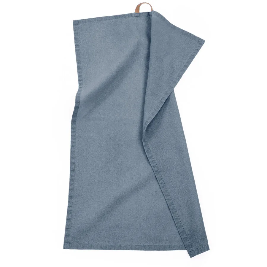 Geschirrtuch Myrna Blau Baumwolle 50 cm 70 cm