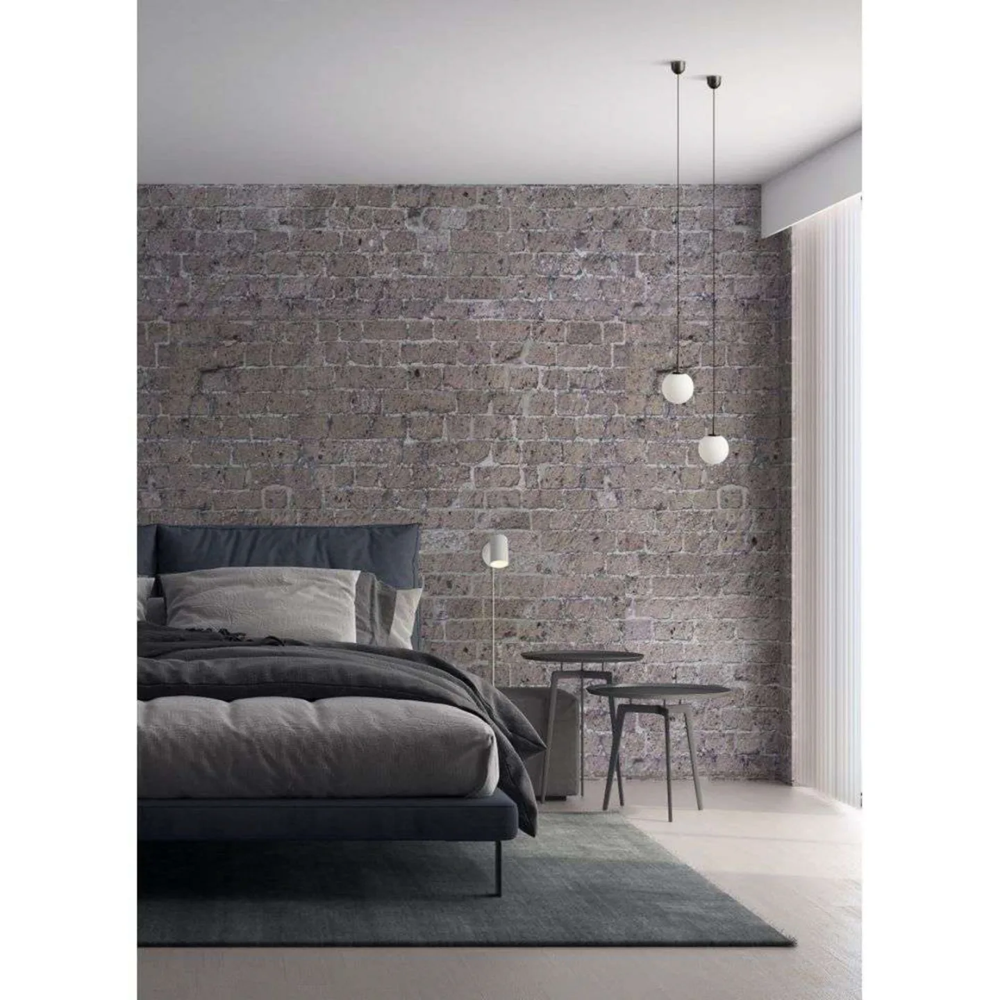 Palla P135 LED-Pendelleuchte, opal/titangrau, CCT - Antidark - Wohnzimmer - Glas