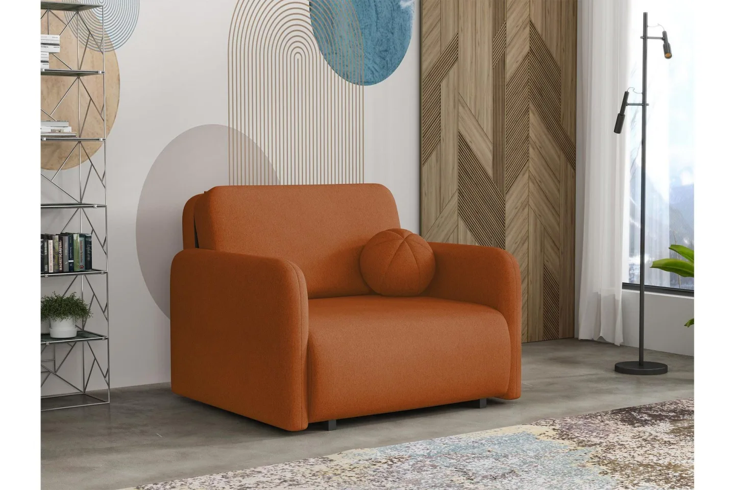 Ajmeri Bäddsoffa 2-sits - Orange