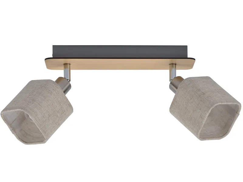 2 Spots ROSHAN 9cm 25W beige