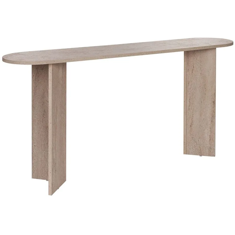 Konsole Georis Braun/beige marmoriert Holzwerkstoff B 150 H 75 cm