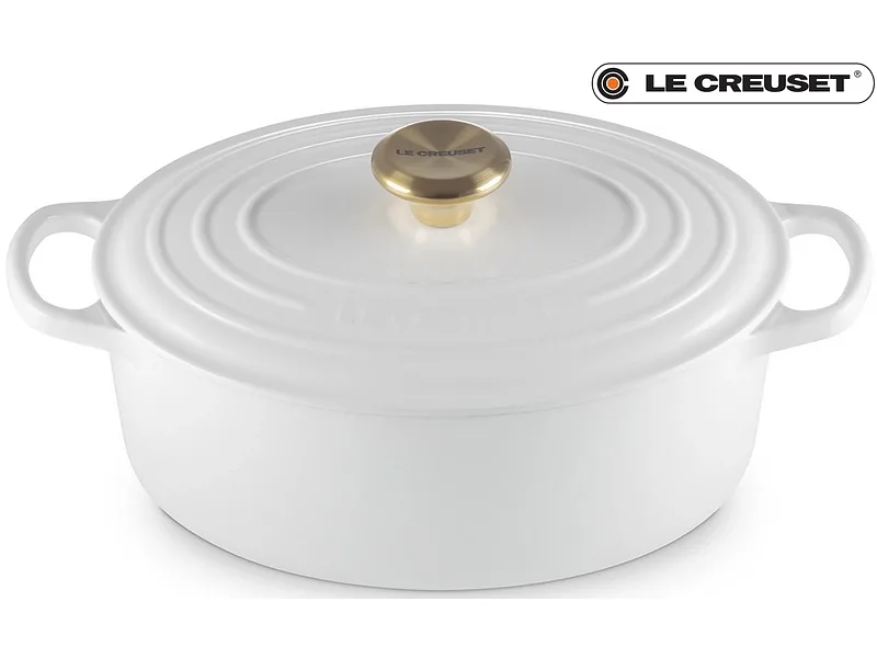 LE CREUSET Bräter SIGNATURE gusseisen weiss