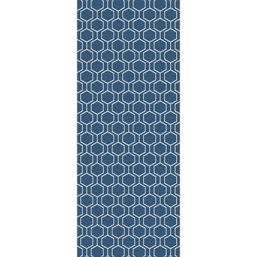 Outdoor-Teppich Fenix Blau Polypropylen 80 x 200 cm