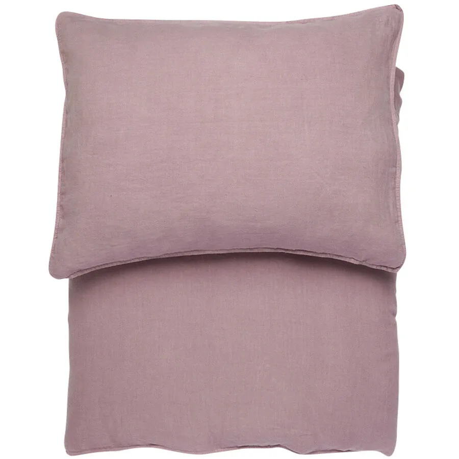Lavie Duvetbezug Lotta Lila 210 cm 210 cm - Material: Hanf