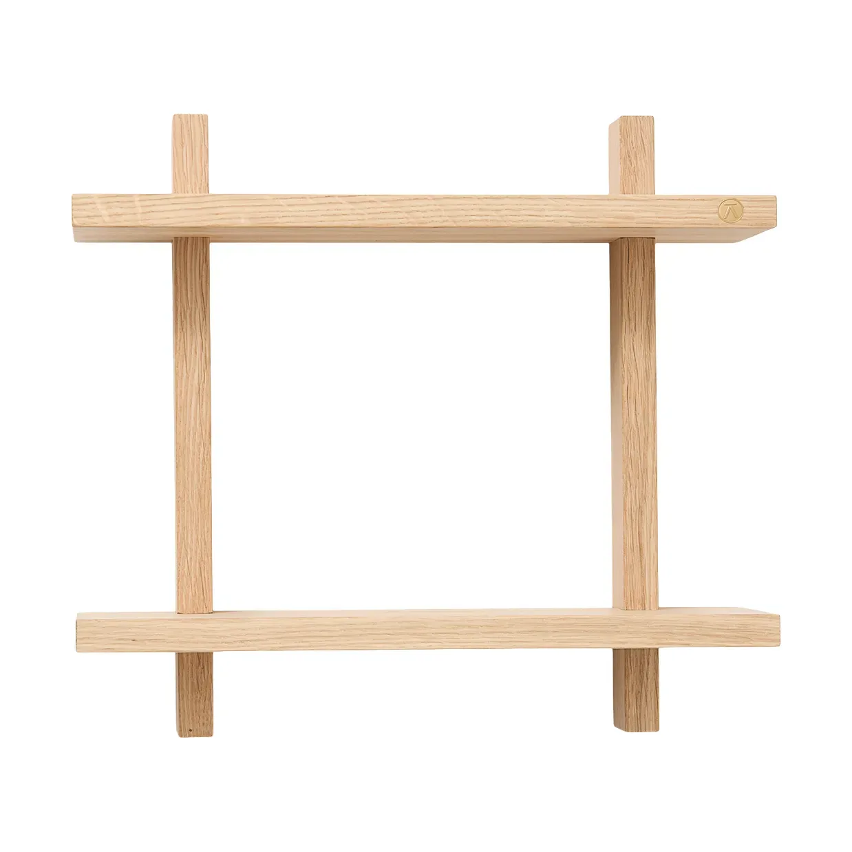 Andersen Furniture Treat vägghylla dubbel Oak, 34x12x34 cm