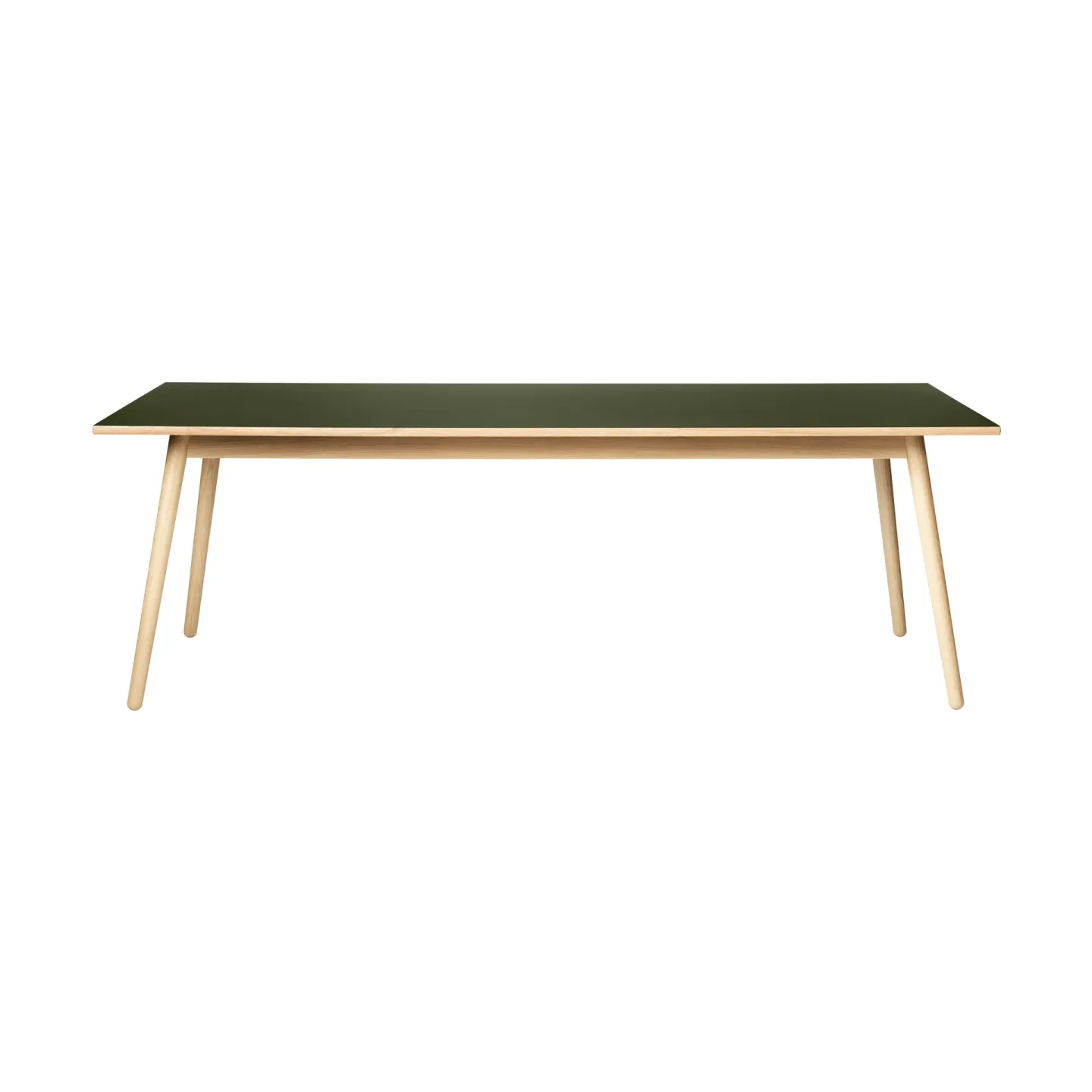 FDB Møbler C35C Esstisch 95x220 cm Olive linoleum-oak nature waterbased laquer