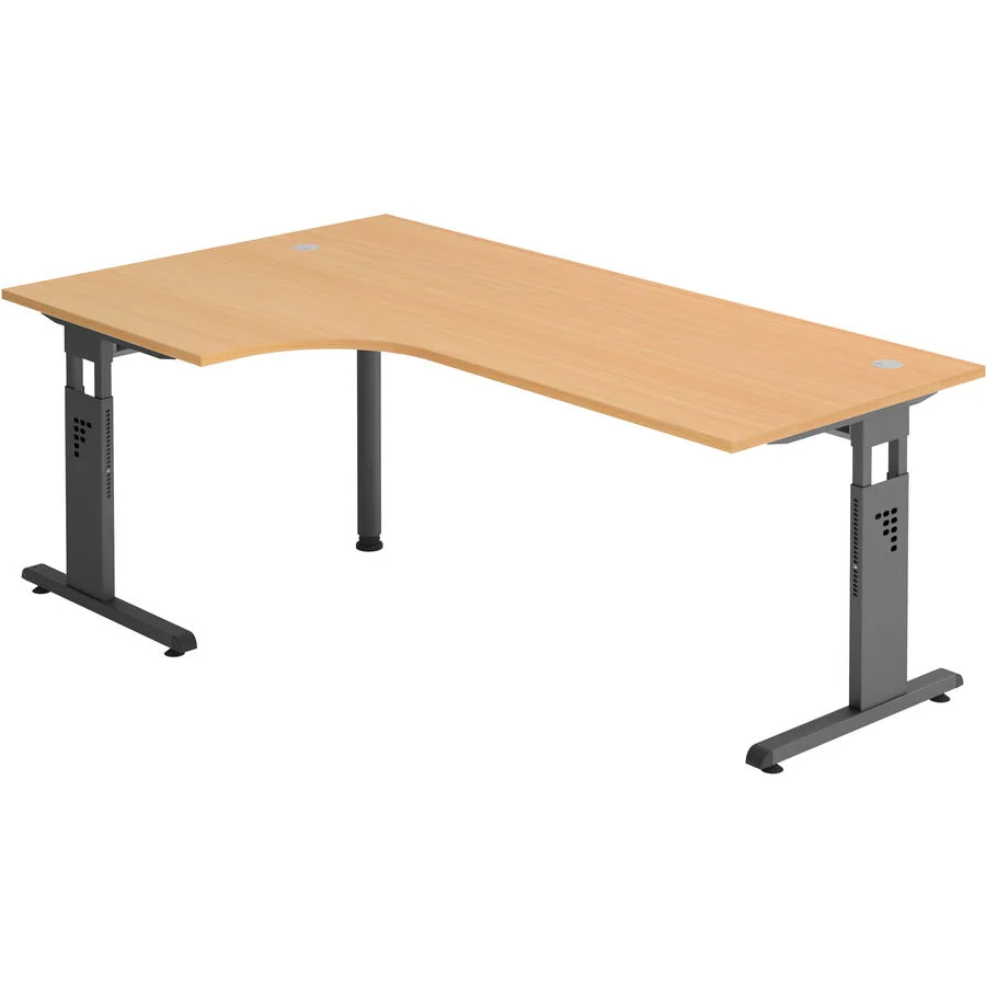Schreibtisch Office buche Holzwerkstoff B 200 T 120 cm