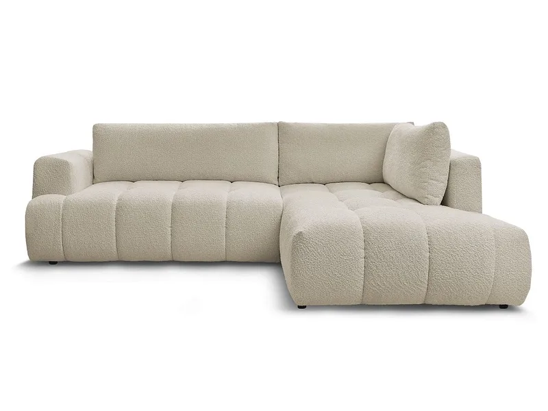 Ecksofa BOBOCHIC FUJI Boucle-Stoff beige