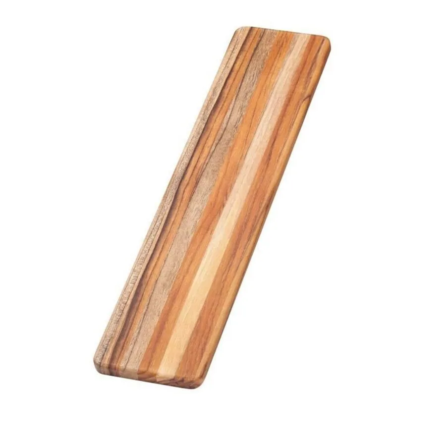 Diverse Schneidebrett Teak Haus holzfarben Teakholz massiv B 56 cm T 12.5 cm
