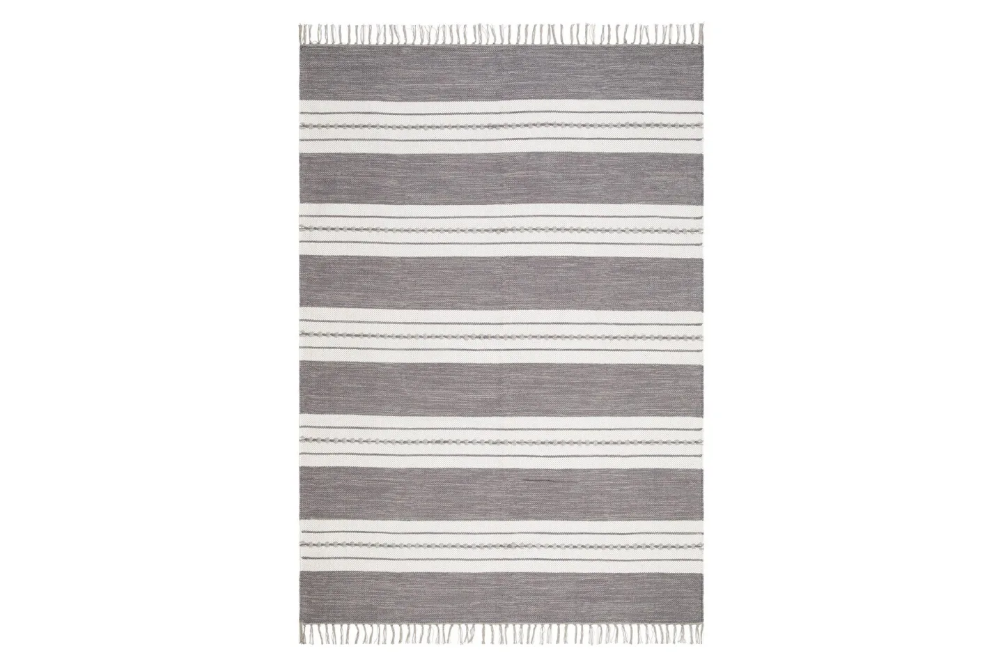 Sund Bomullsmatta 200x300 cm Rektangulär - Grå