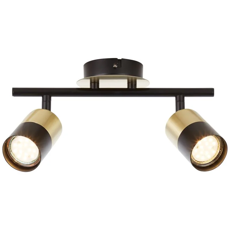 Brilliant - Maribel 2 - Spotlight - Svart/borstad mässing
