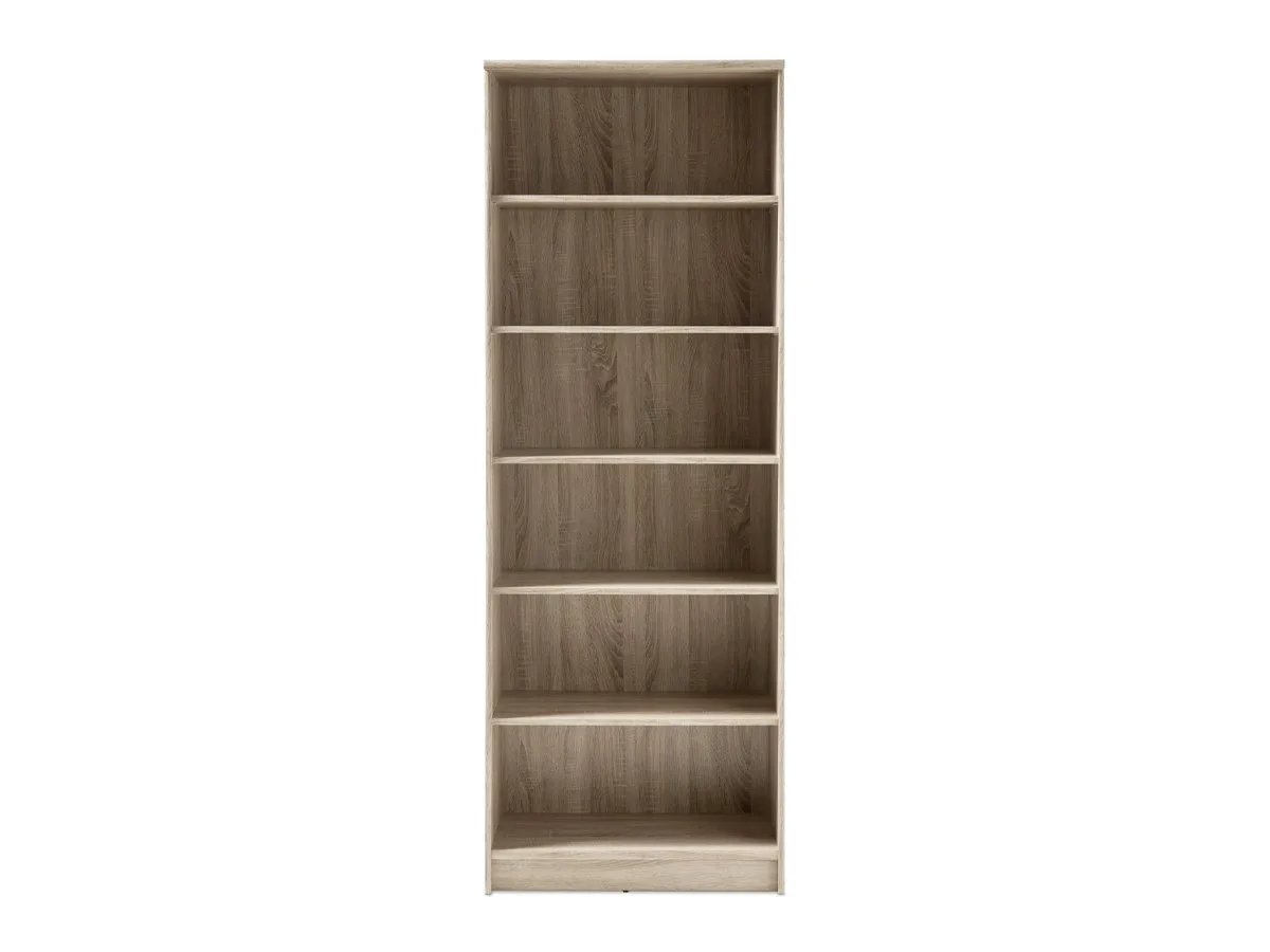 Bücherregal Standregal Sonoma Eiche 72 x 198 cm - 5 Einlegeböden - OPTIMUS