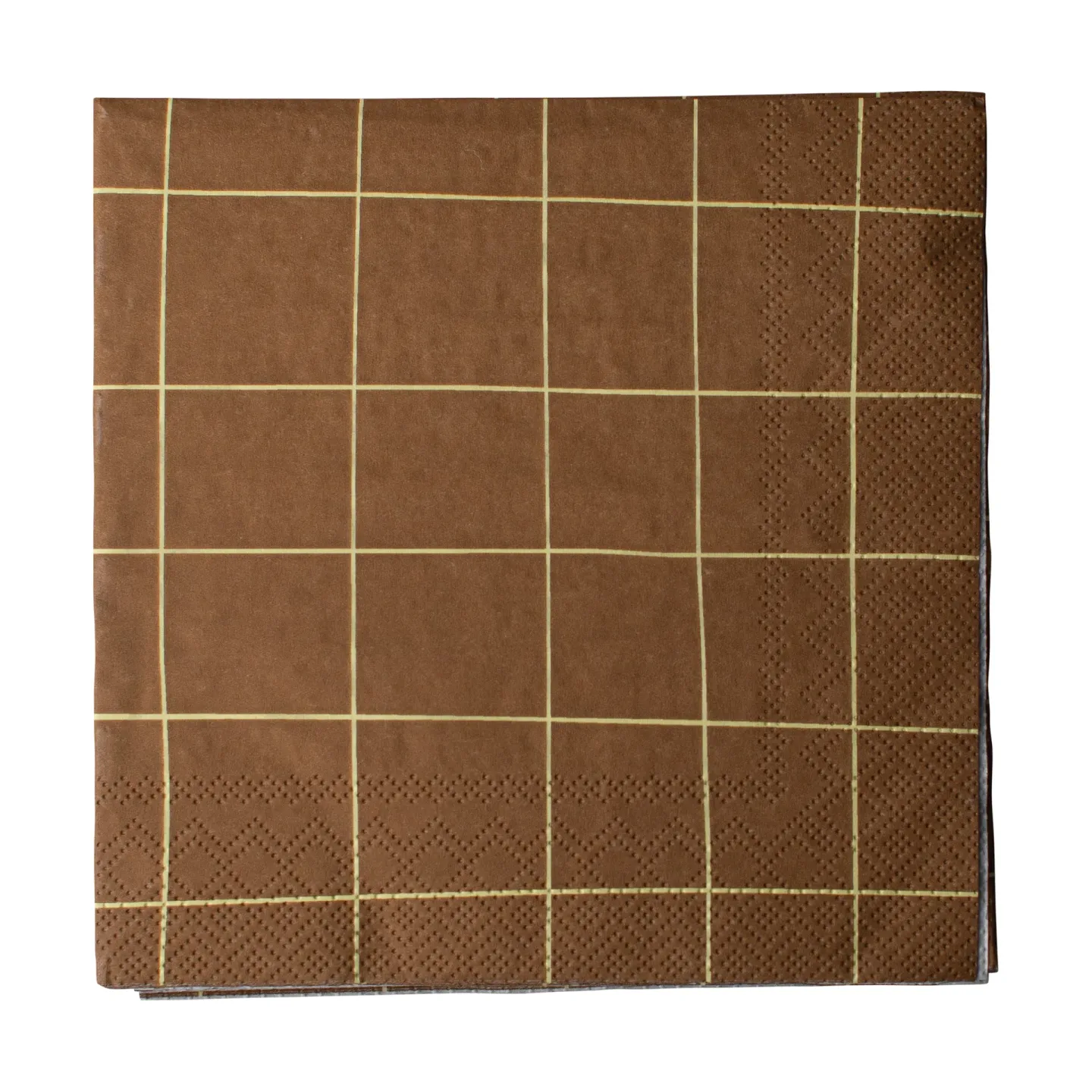 DBKD Square Papierserviette 33x33 cm 20er Pack Brown