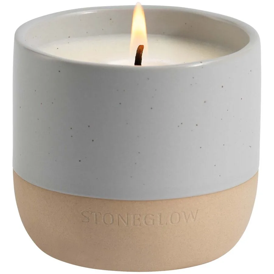 Stoneglow Duftkerze Elements Weiss Keramik/Wachs 7 cm