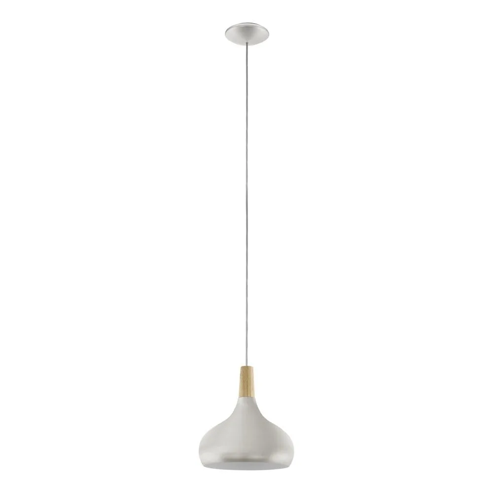 Taklampa Sabinar - Borstade silver/brun, 280 mm
