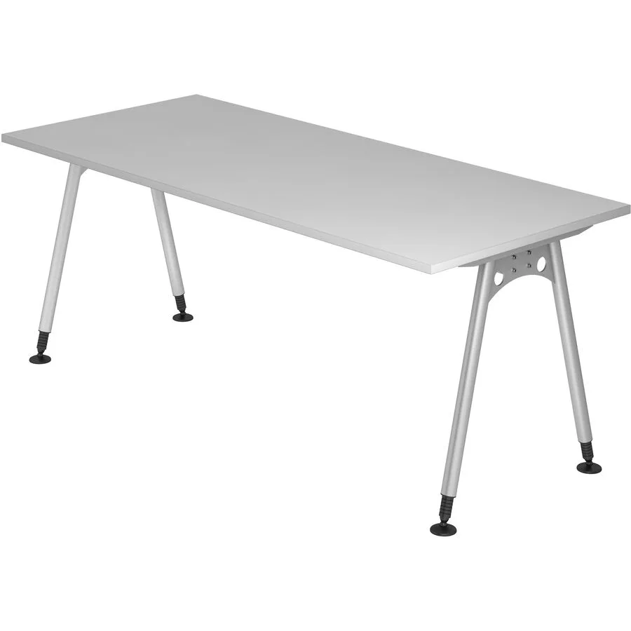 Schreibtisch Office grau Holzwerkstoff B 180 T 80 cm