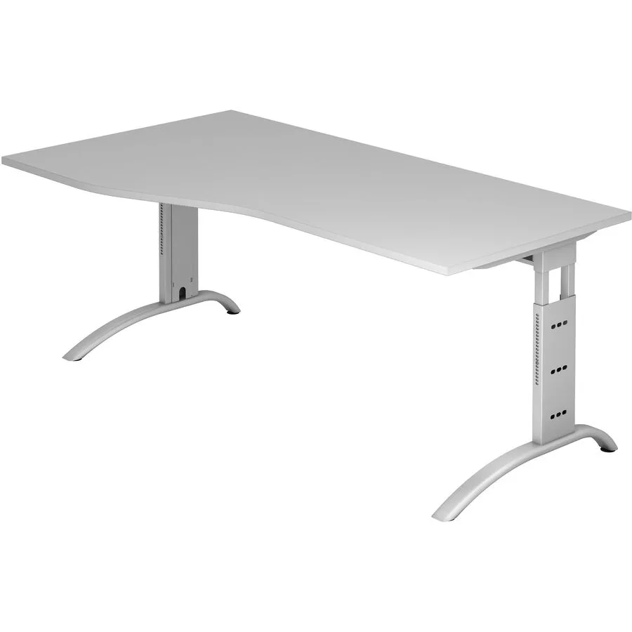 Schreibtisch Office grau Holzwerkstoff B 180 T 100 cm