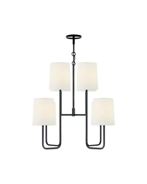 Go Lightly Chandelier Charcoal/Linen M
