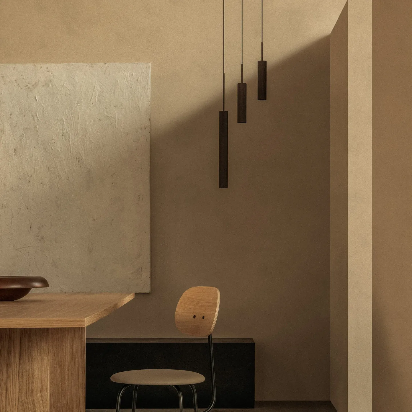 Audo Copenhagen Tubulaire Pendelleuchte 3 Anodized bronzed