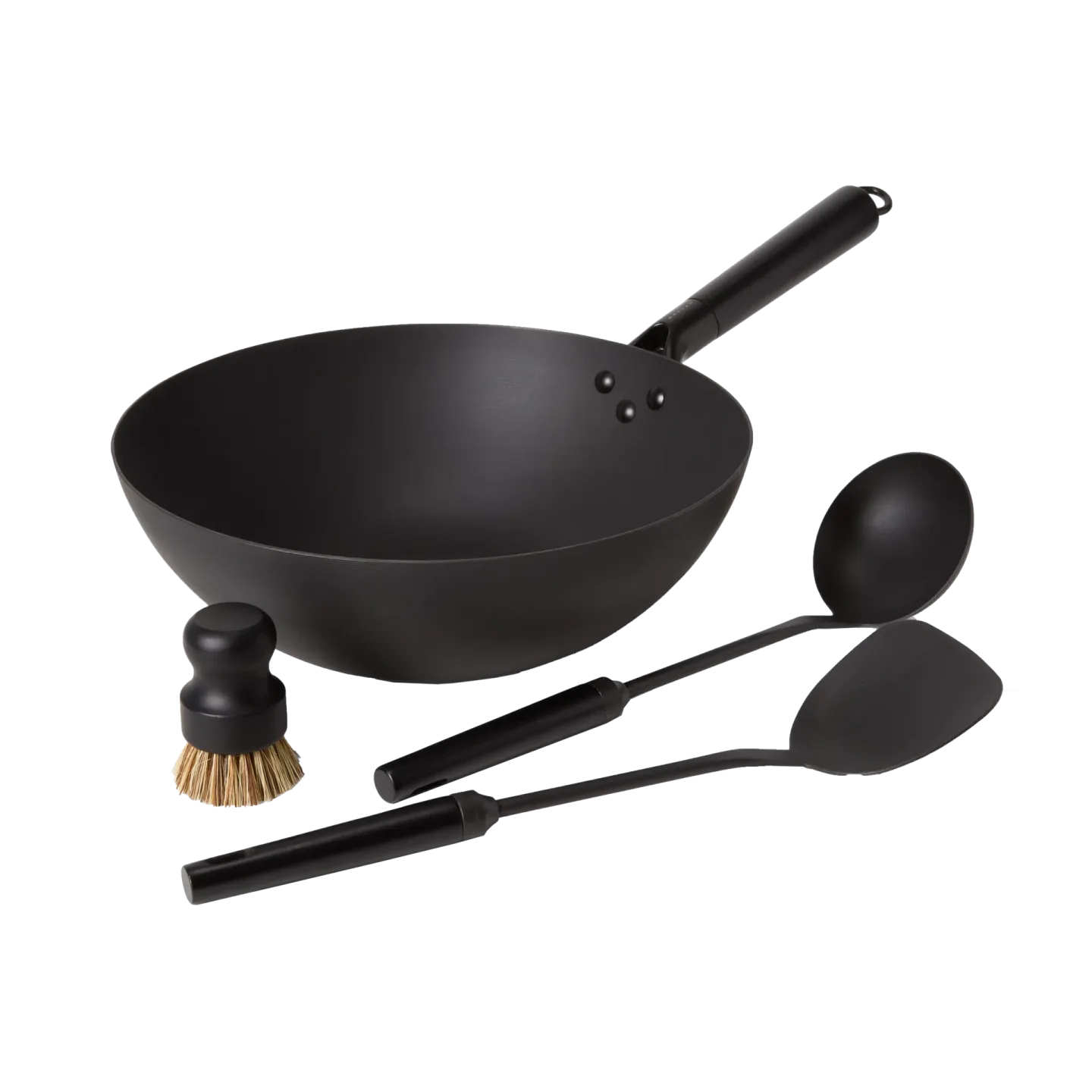 Satake Satake Wok-Set Kohlenstoffstahl 4 Teile
