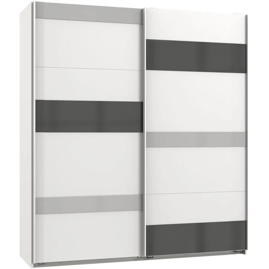 Kleiderschrank Capda weiss Holzwerkstoff B 180 cm