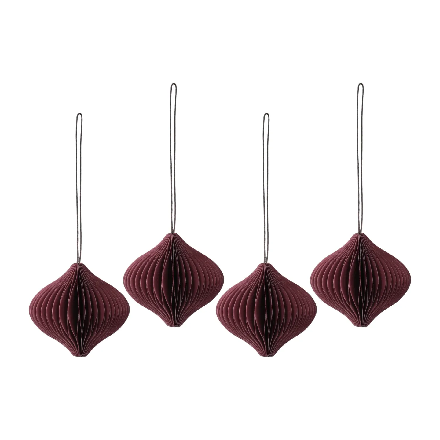 Scandi Living Onion julgranshänge 4-pack Red