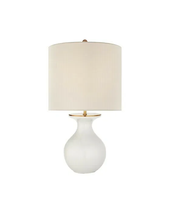 Albie Small Desk Lamp New White