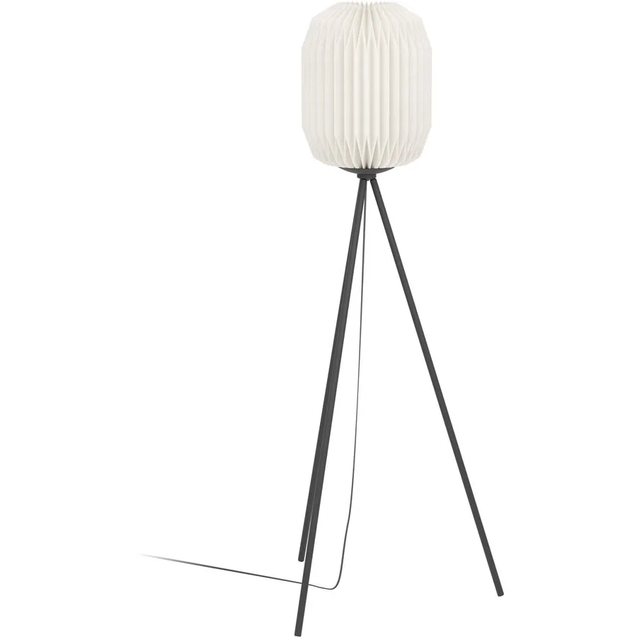 Eglo Stehlampe Belgrave Schwarz Stahl 141.5 cm