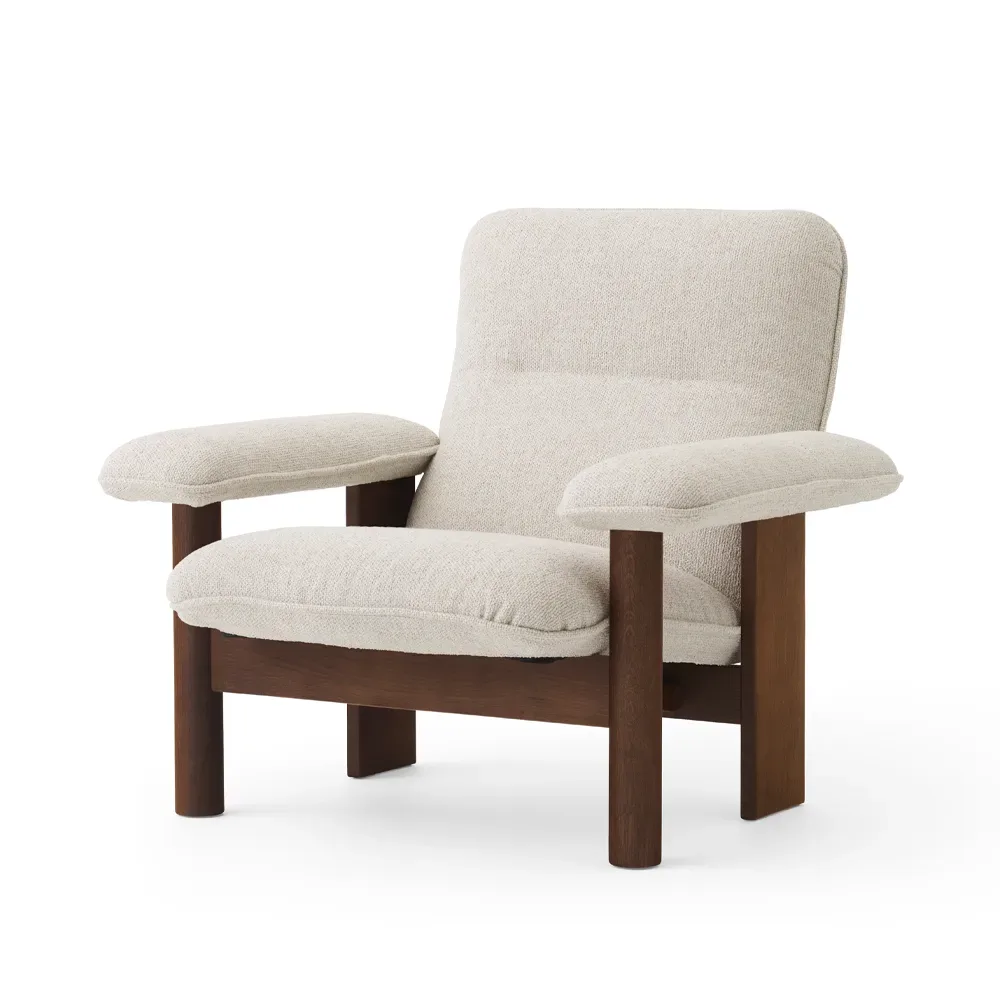 Audo Copenhagen Brasilia Sessel Dark oak-Moss 011 grey